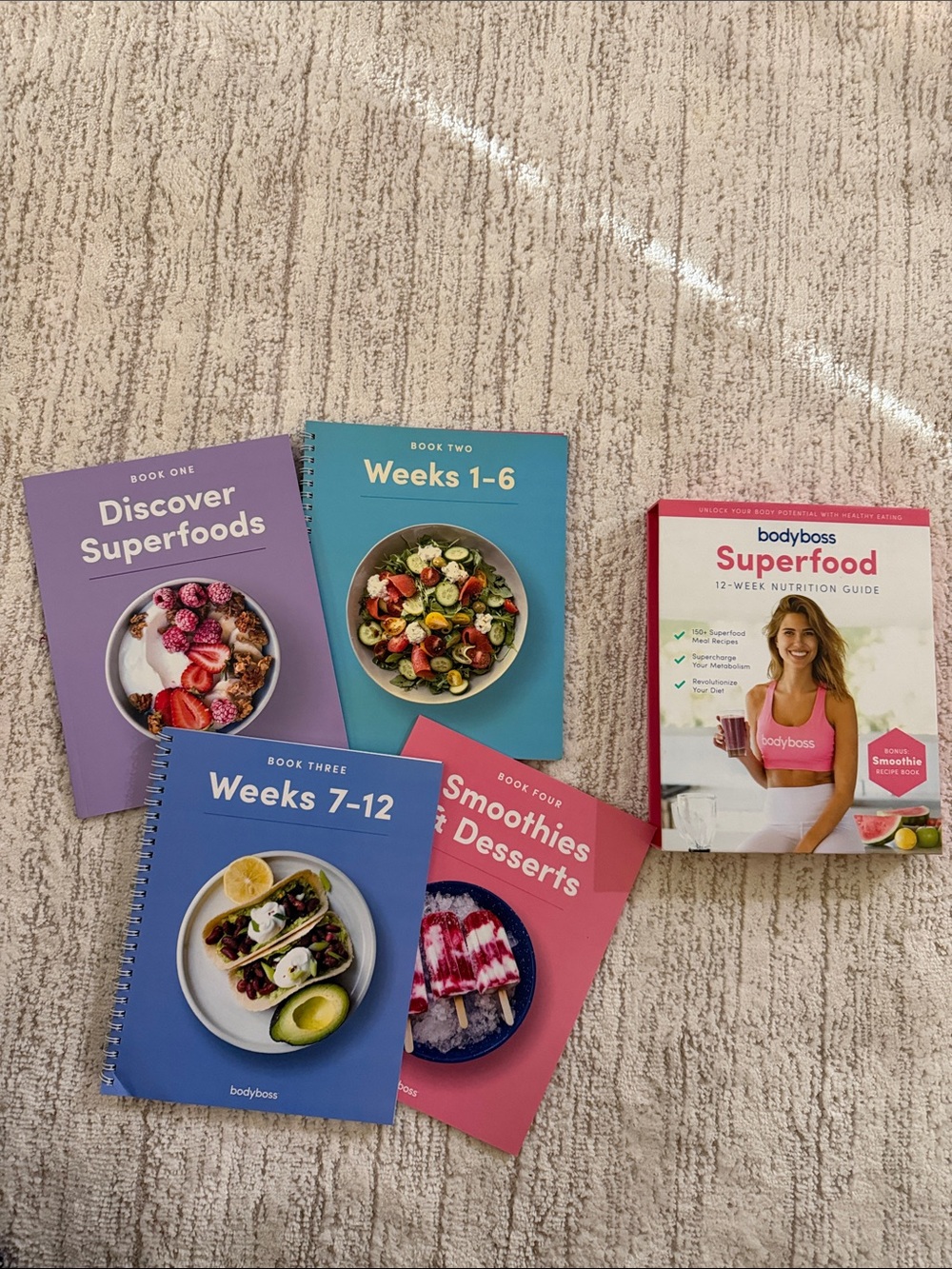 Boxed set , bodyboss Superfood 12 week nutrition guide books